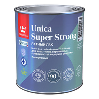 Лак алкидно-уретановый яхтный Tikkurila Unica Super Strong основа EP бесцветный 0,9 л высокоглянцевый