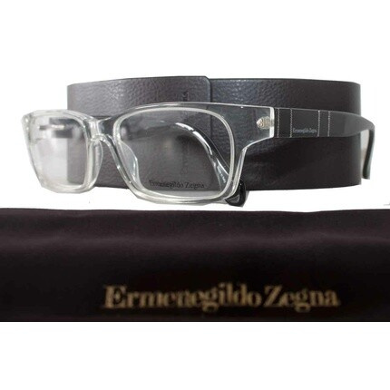 NEWT100 Аутентичные Ermenegildo Zegna VZ3505 52/17/140 Черные прозрачные очки в жестком футляре