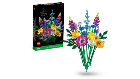 Lego Icons Букет полевых цветов Набор цветов для домашнего декора для взрослых