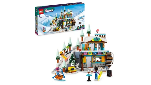 Lego Friends Зимний набор Лыжный склон и кафе с куклами и фигурками животных