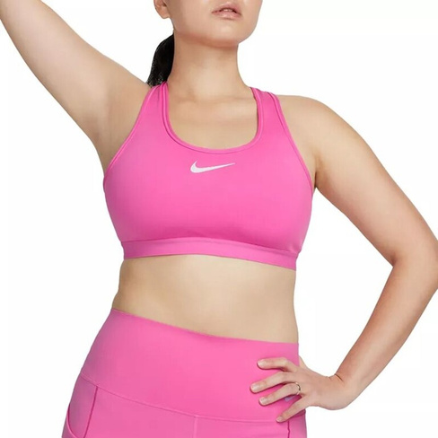 Женский регулируемый спортивный бюстгальтер без подкладок Nike Swoosh High Support