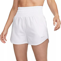 Женские шорты Nike One Dri-FIT с короткой подкладкой и ультравысокой талией (3 дюйма), белый