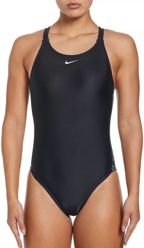 Женский цельный купальник Nike с логотипом Fastback Fastback, черный