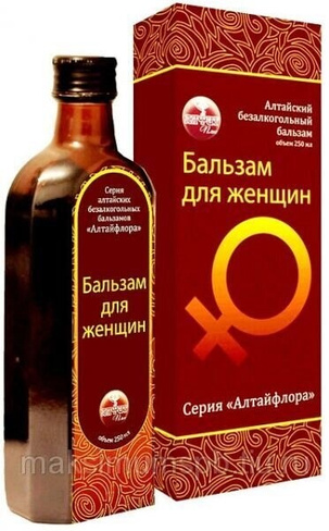 Бальзам Для Женщин, 250 мл., стекло, Алтайский безалкогольный, Алтайфлора
