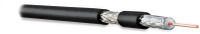 HYPERLINE Кабель коаксиальный COAX-RG6-100 RG-6 FTP PVC внутренний 100м черный
