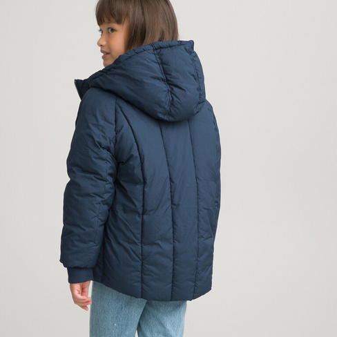 Куртка стеганая утепленная с капюшоном 3-14 лет 6 лет - 114 см синий