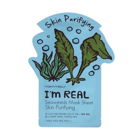 Тканевая маска для лица с водорослями I’m Real Seaweeds Mask Sheet Tony Moly