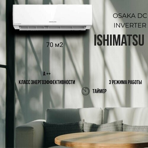 Сплит-система Ishimatsu серия Osaka new 2023 DC Inverter AVK-24I ISHIMATSU