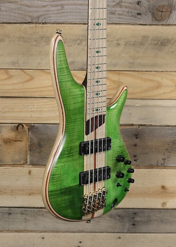Ibanez Premium SR5FMDX 5-струнный бас изумрудно-зеленый с чехлом Ibanez Premium SR5FMDX 5-String Bass w/ Gigbag
