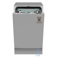 Встраиваемая посудомоечная машина с проекцией времени на полу, авто-открыванием и инвертором Weissgauff BDW 4575 D Inver