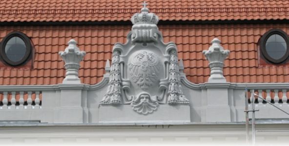 Скульптурный фронтон для элитного дома
